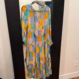 Anthropologie Patchwork Maxi Dress